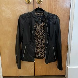 Black leather jacket! Excellent condition, barely worn!!